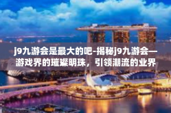 j9九游会是最大的吧-揭秘j9九游会—游戏界的璀璨明珠，引领潮流的业界巨头-j9九游会是最大的吧